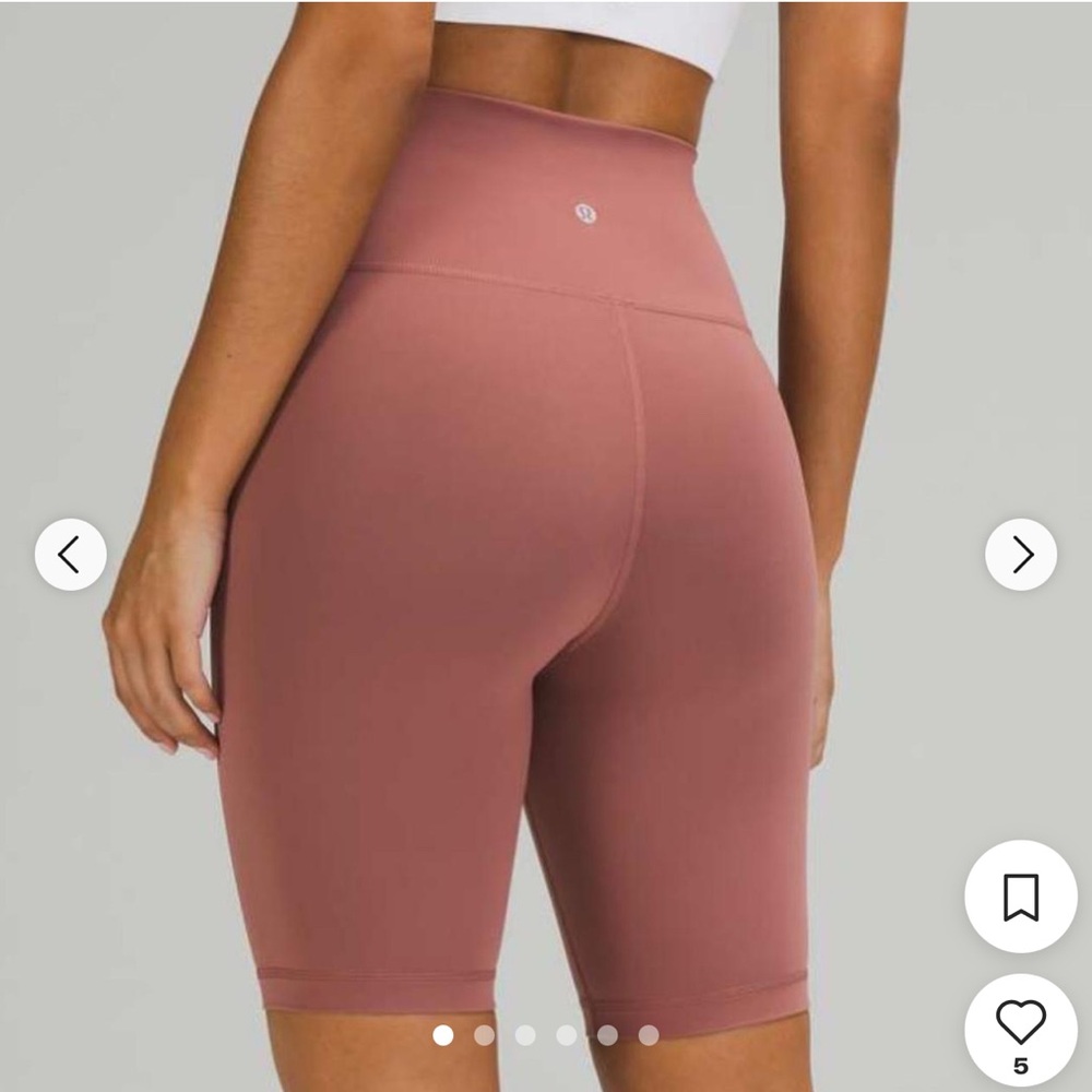 LULULEMON PINK SHORTS WOMEN SIZE 4